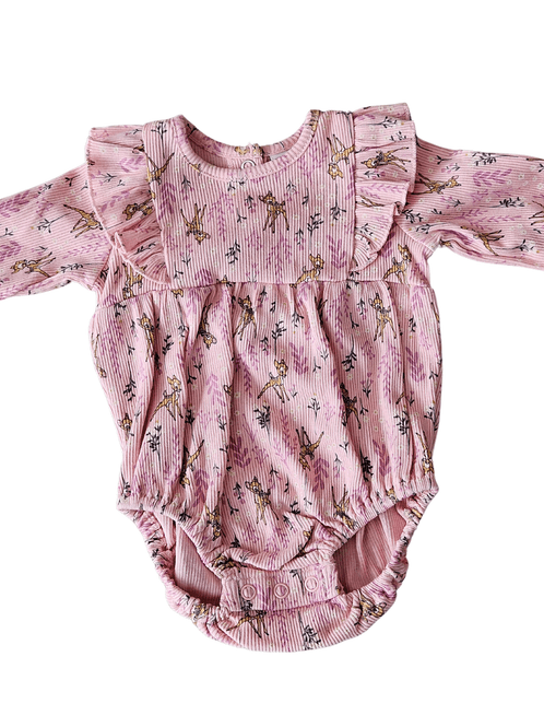 Hovedbilde Romper med matchende hårbånd - Bambi - Rosa 